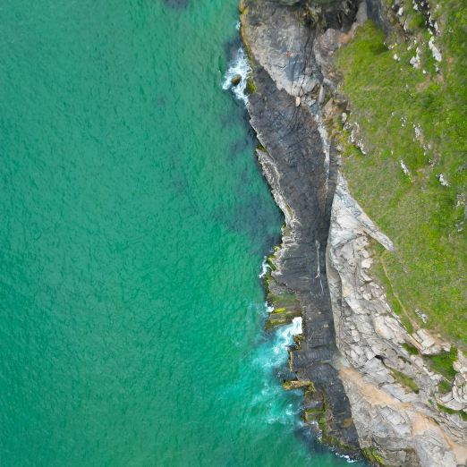 Rugged coastline with turquoise water